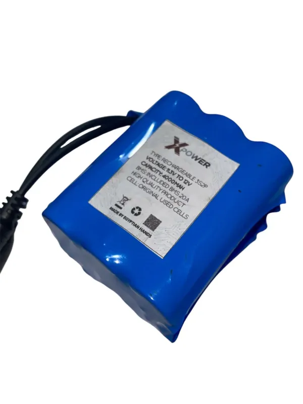 X-Power 11.3V to 12V 4000mAh Li-ion Battery Pack 3S2P with 20A BMS