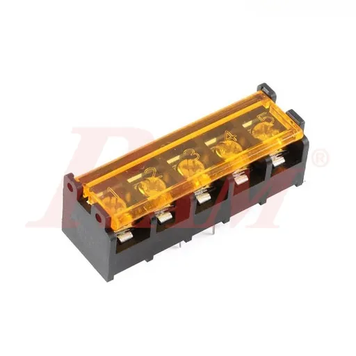RPC5 5-Pin Barrier Terminal Block with Cover 9.5mm Pitch