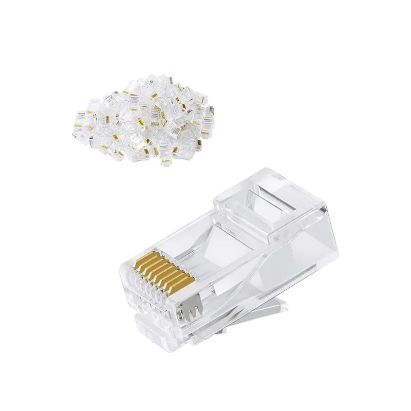 RJ45 8P8C UTP Cat5e/Cat6 Crimp Plug, Pack of 100