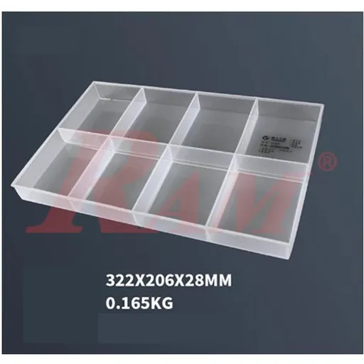 WTS1101 Plastic Storage Tray with 8 Compartments
