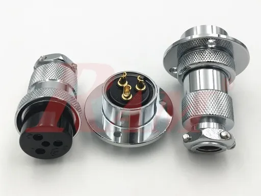 GX25-3 Pole Metal Male-Female Panel Chassis Connector