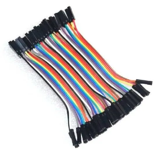 Breadboard Jumper Wire Female-Female 10cm (F-F, Multicolor)