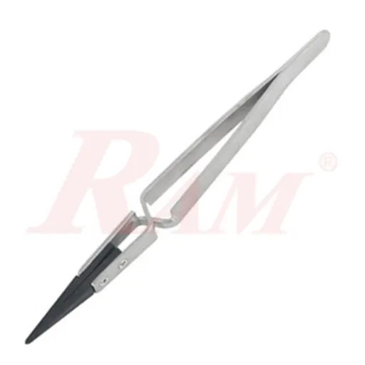 1PK-118T Straight Stainless Steel Precision Tweezers