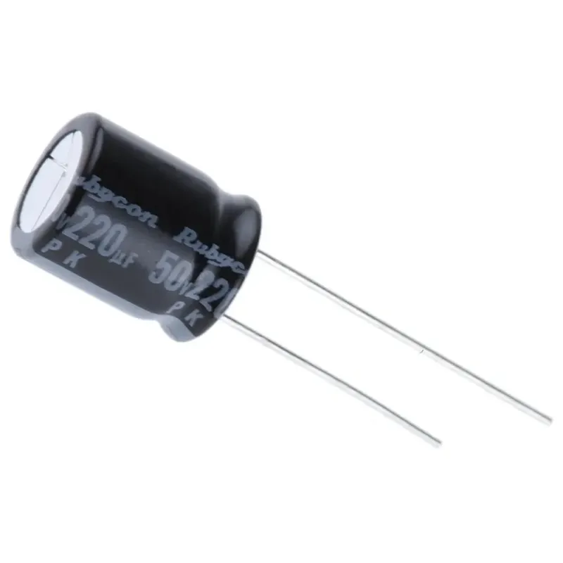 RUBYCON 220µF 50V Aluminum Electrolytic Capacitor 10x16mm