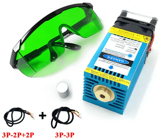 15W 450nm Blue TTL Laser Focusing Module (15000mW, Fixed Focus)