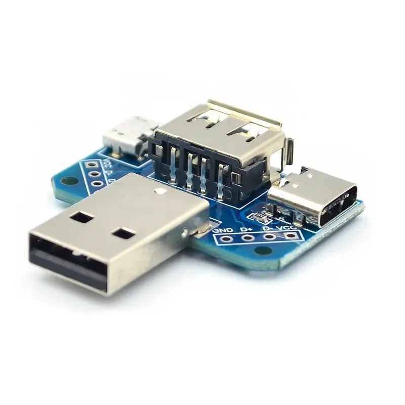 4-in-1 USB Breakout Module (USB-A, micro-USB, USB-C)