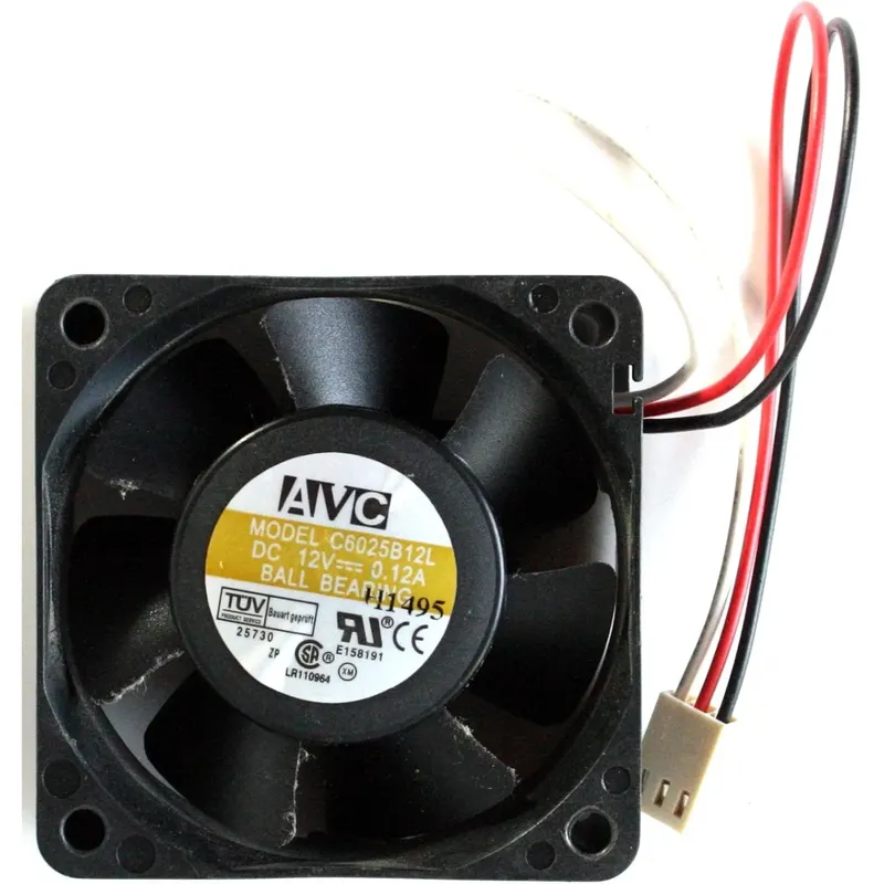 مروحة تبريد AVC موديل C6025B12L – 12 فولت 60×60×25 مم ثلاثية الأسلاك