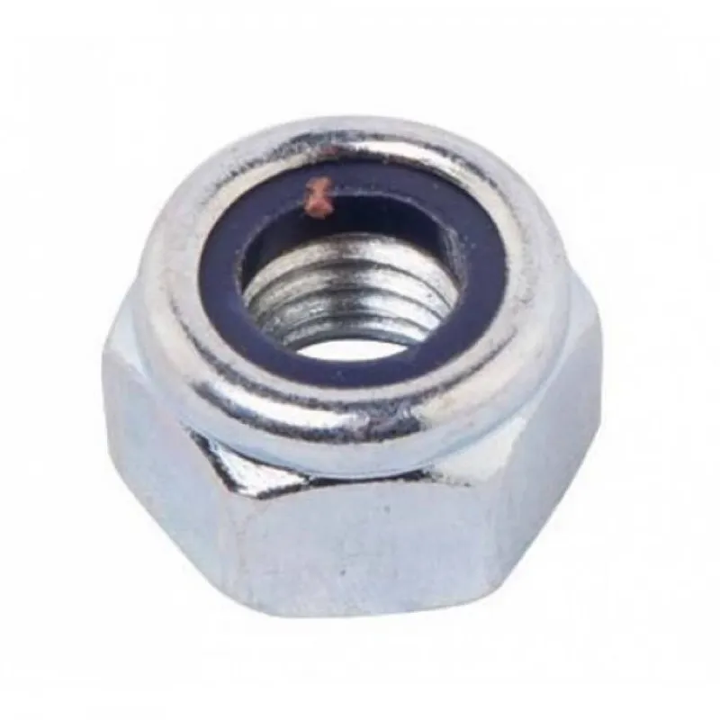 Stainless Steel M5 Nylon Insert Hex Lock Nut, 0.8mm Pitch
