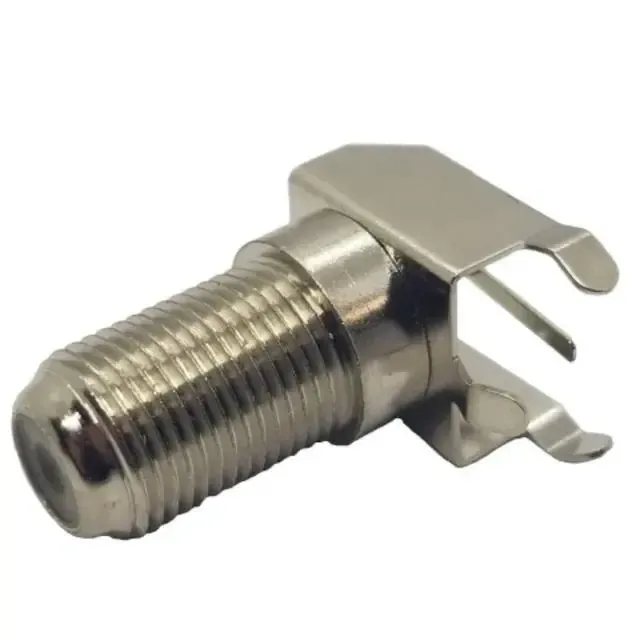 Right Angle RF Coaxial Connector PCB Mount V4