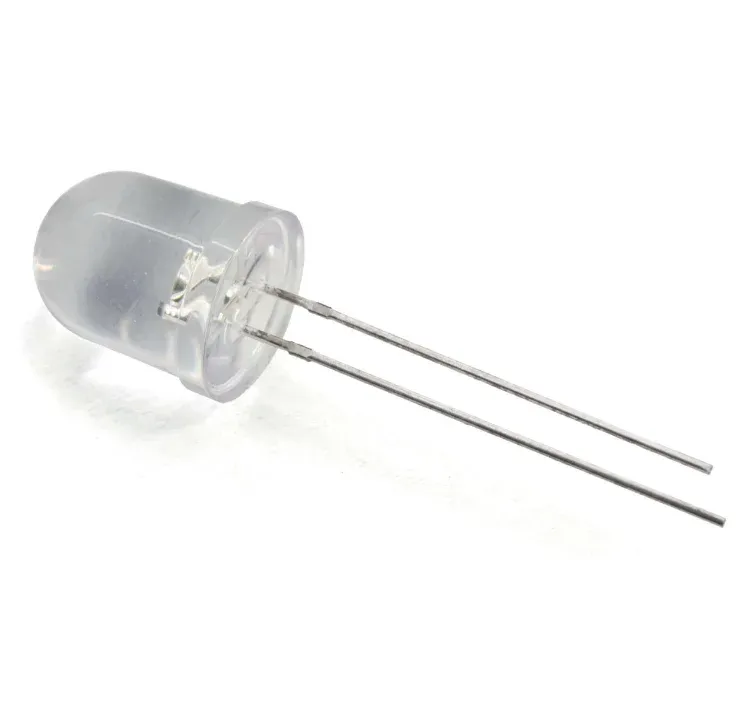 10mm White LED 2-Pin Through-Hole
