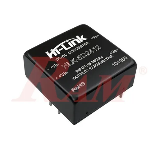 وحدة DC-DC من Hi-Link بقدرة 5 وات ودخل 18-36 فولت VRB2412YMD-5WR3
