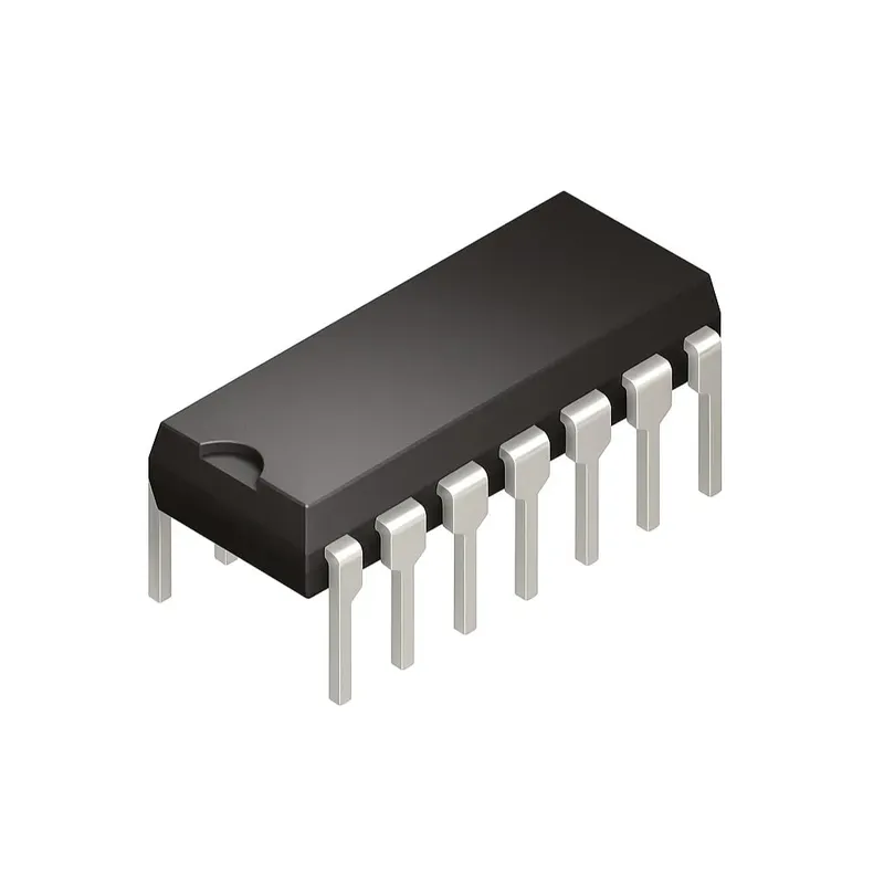 74HC03 Quad 2-Input NAND Gate, Open-Drain, DIP-14