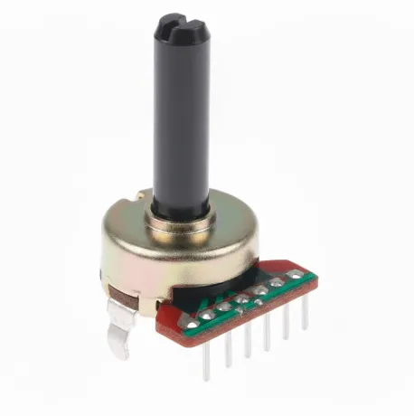 Dual-Gang Rotary Potentiometer 50kΩ B503, 6-Pin, 20 mm Plastic Shaft