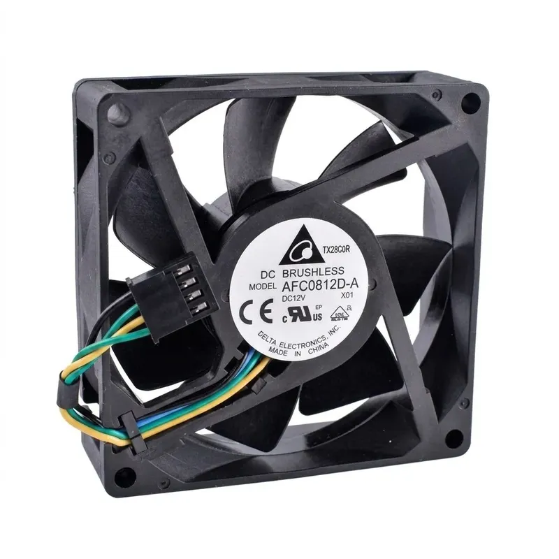 DELTA AFC0812D DC Fan 12V 0.44A 80x80x25mm (Used Like New)