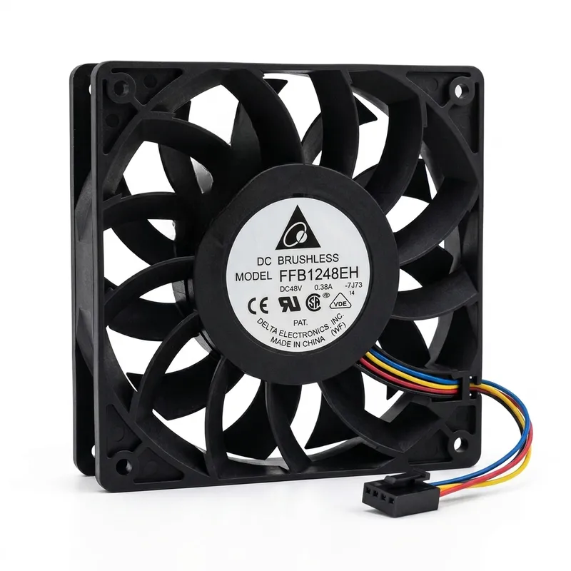 مروحة Delta FFB1248EH بجهد 48 فولت مقاس 120×120×25 مم