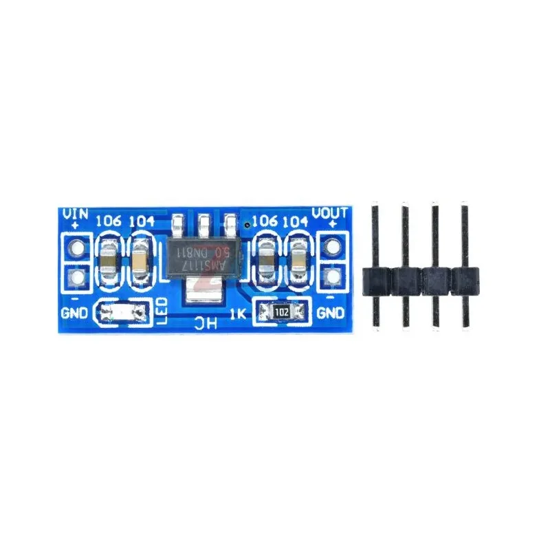 AMS1117 5V Regulator Module, 6.5–12V Input, Unsoldered
