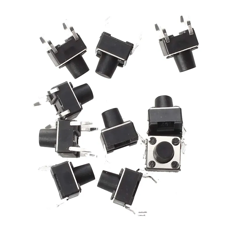 Tactile Tack Switch 6x6mm 4.5mm Height 4-Pin Omron
