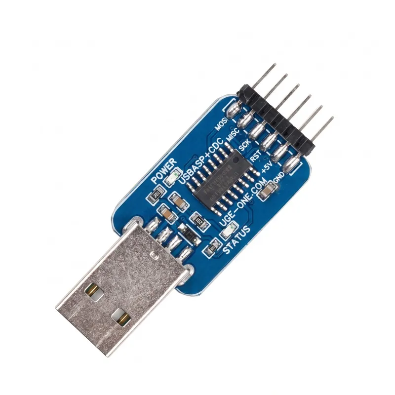 AVR USBasp ISP Programmer with USB to UART Converter (2-in-1)