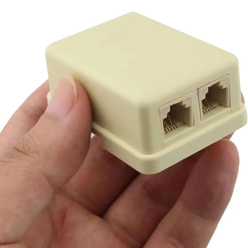 RJ11 Telephone Dual Port Surface Mount Box