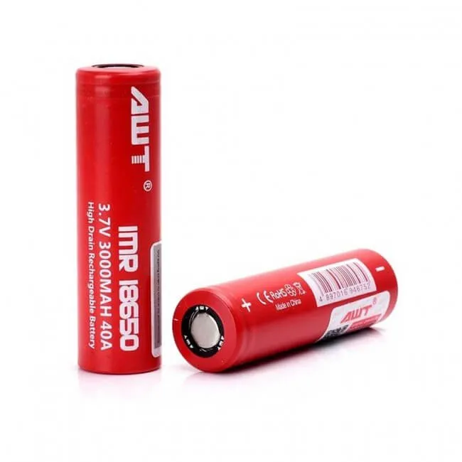 AWT IMR 18650 3.7V 3000mAh High-Drain Li-ion Battery