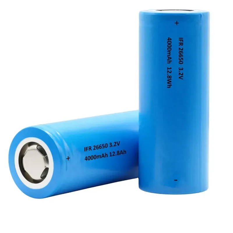 خلية بطارية LiFePO4 IFR26650 بجهد 3.2 فولت وسعة 4000 mAh