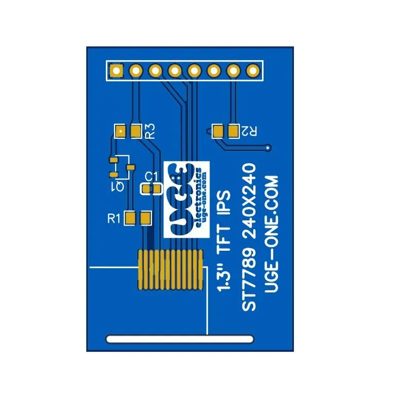 1.3 inch IPS TFT Display PCB with ST7789 SPI Driver, 240x240