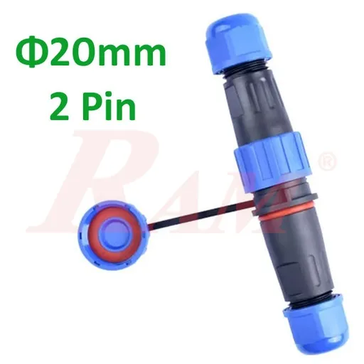 LD20-Docking IP67 2-Pin Waterproof Dustproof Connector (1 m)