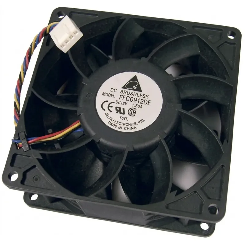 مروحة Delta FFC0912DE تيار مستمر 12V 1.5A ‏92×92×38mm بتحكم PWM