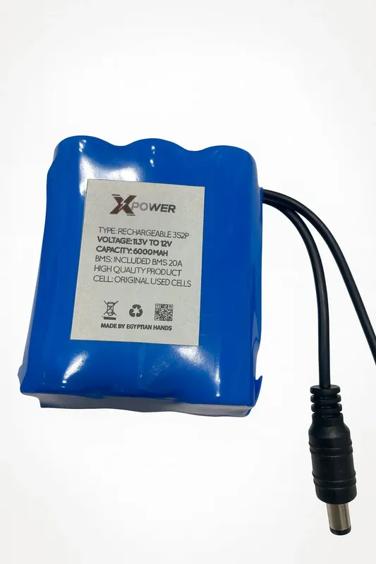 X-Power 11.3V to 12V 6000mAh Li-ion Battery Pack 3S2P with 20A BMS