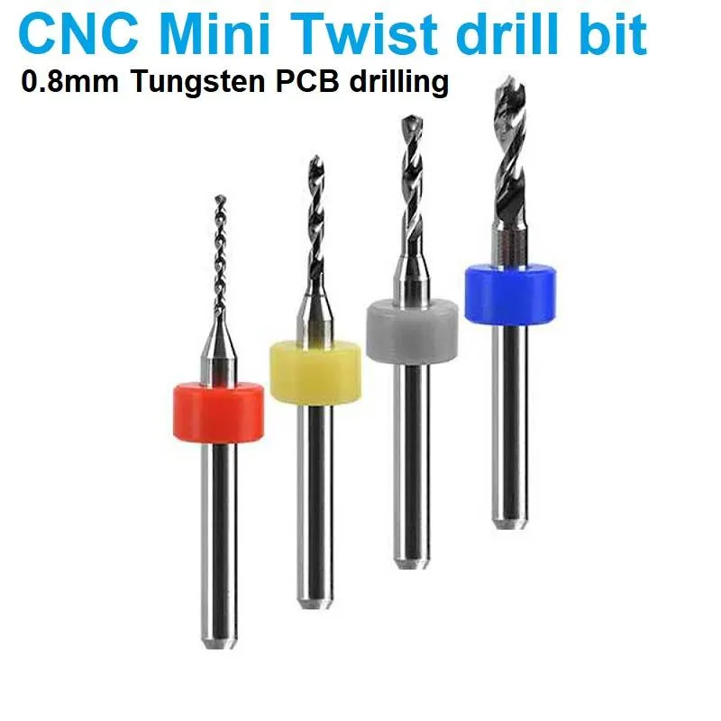 Tungsten Carbide Mini Twist PCB Drill Bit 1.0mm