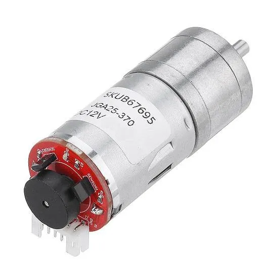 25GA-370 Metal Gear DC 12V Reduction Motor with Encoder, 280RPM