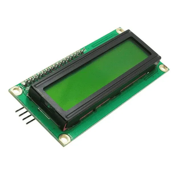 شاشة LCD حروف 2×16 مع وحدة واجهة I2C تسلسلية