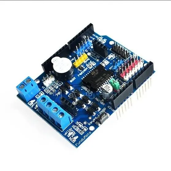 شيلد التحكم في المحركات L298P لـ Arduino يدير محركين بتيار حتى 2 أمبير