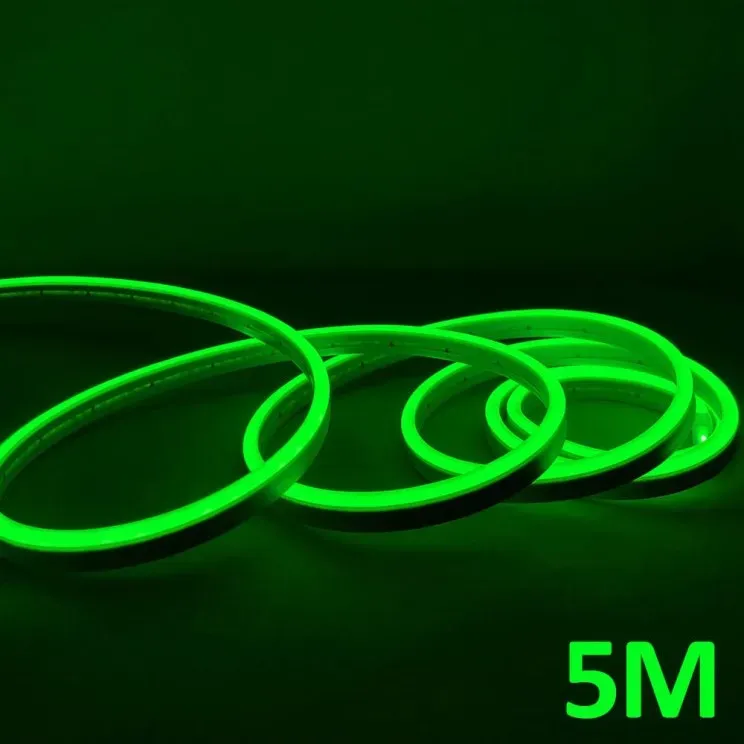 شريط LED مرن نيون 5 متر (أخضر) 12 فولت تيار مستمر