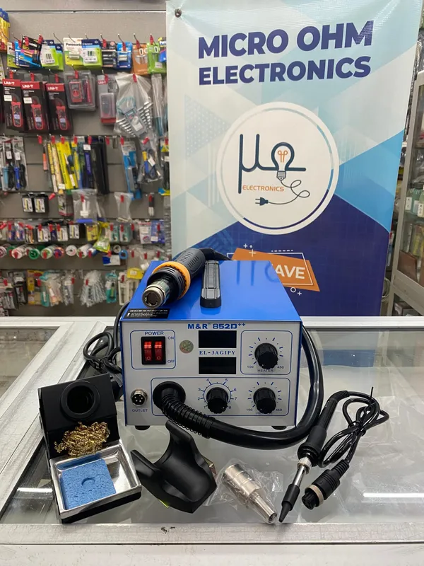 M&R MR 852D++ Digital Hot Air Soldering Station with Iron