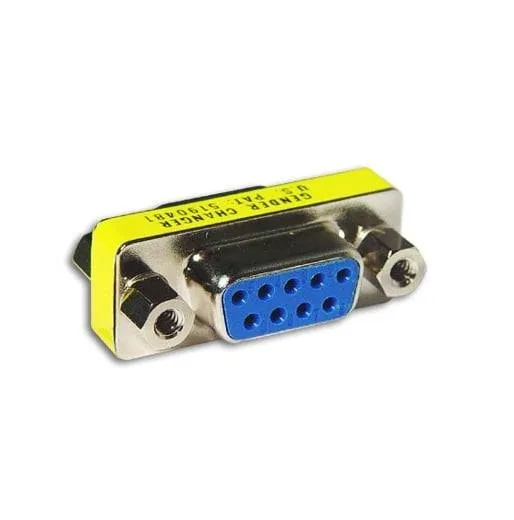 DB9 Gender Changer Adapter, D-Sub 9-Pin Female