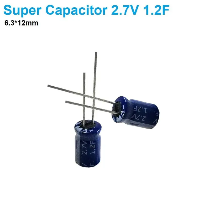 2.7V 1.2F Super Capacitor 6.3x12mm