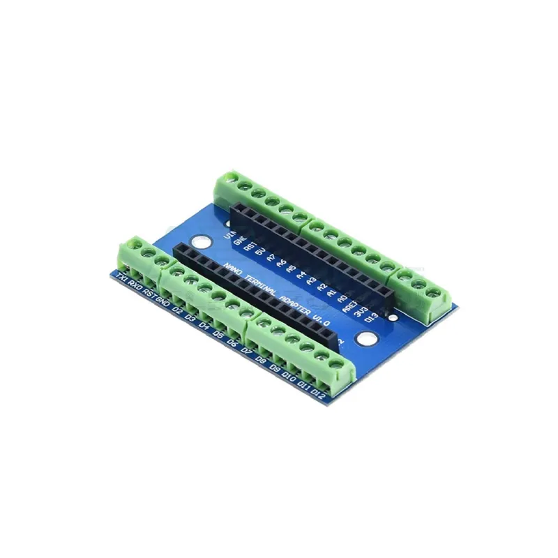 Blue NANO IO Shield V1.0 Breakout Expansion Board for Arduino Nano