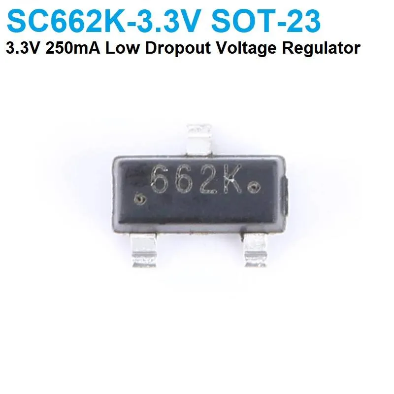 SC662K-3.3V Fixed 3.3 V 250 mA LDO Regulator SOT-23