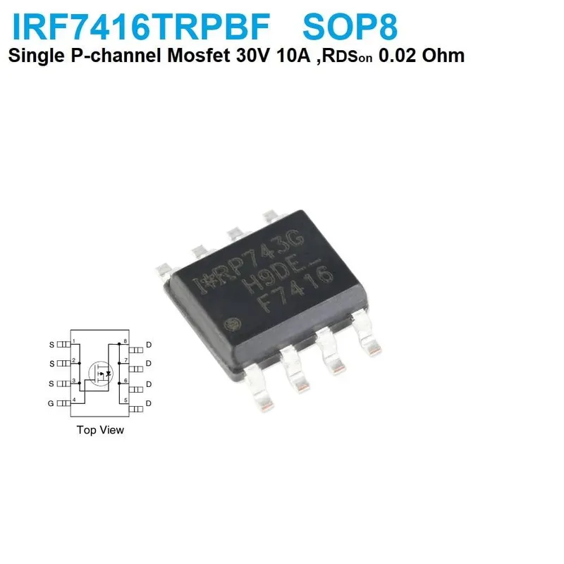 IRF7416 P-Channel MOSFET 30V 10A SMD