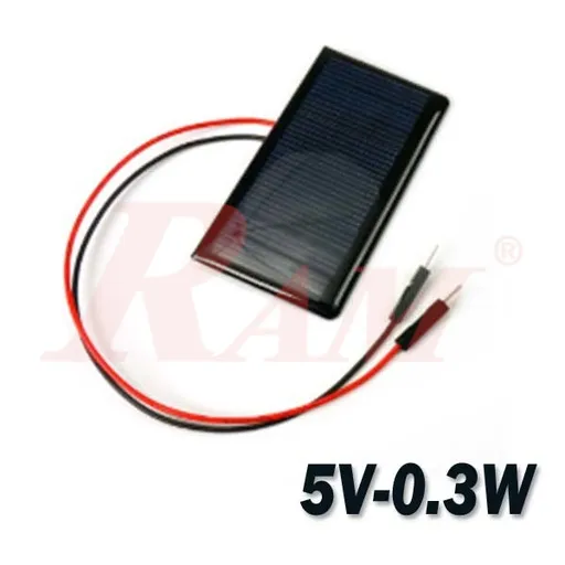 لوح شمسي 5V بتيار 60mA ومقاس 67.2×34.7 مم (0.3W)