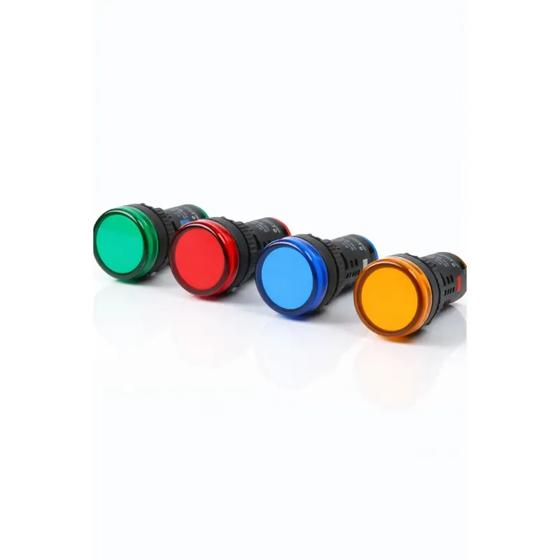 AD22-22DS 22mm Red Panel LED Indicator Pilot Lamp 220V AC