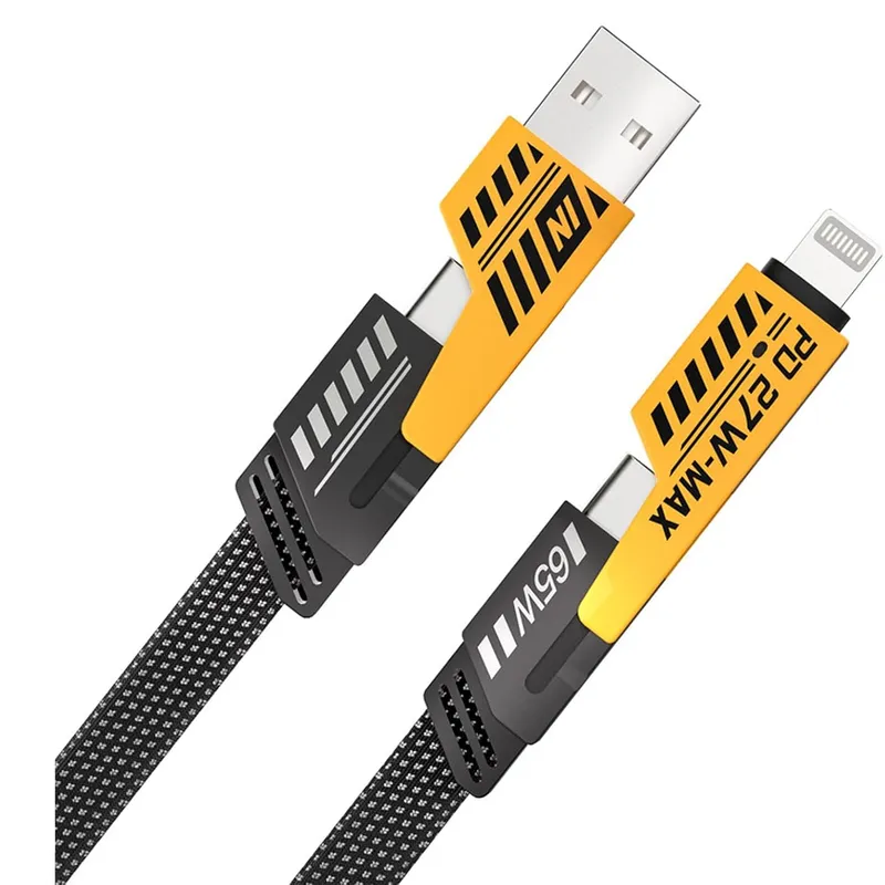 GA-03 Multiple Charging Cable Lightning, USB-C & USB-A 1m