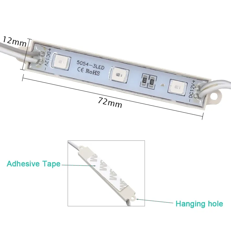 5054 LED Module 12V IP65 (3 LED, 0.72W)
