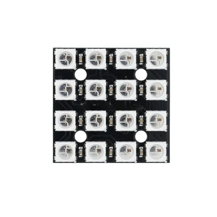 وحدة تشغيل مصفوفة LED ملونة WS2812 5050 مربعة 4×4 بعدد 16 LED