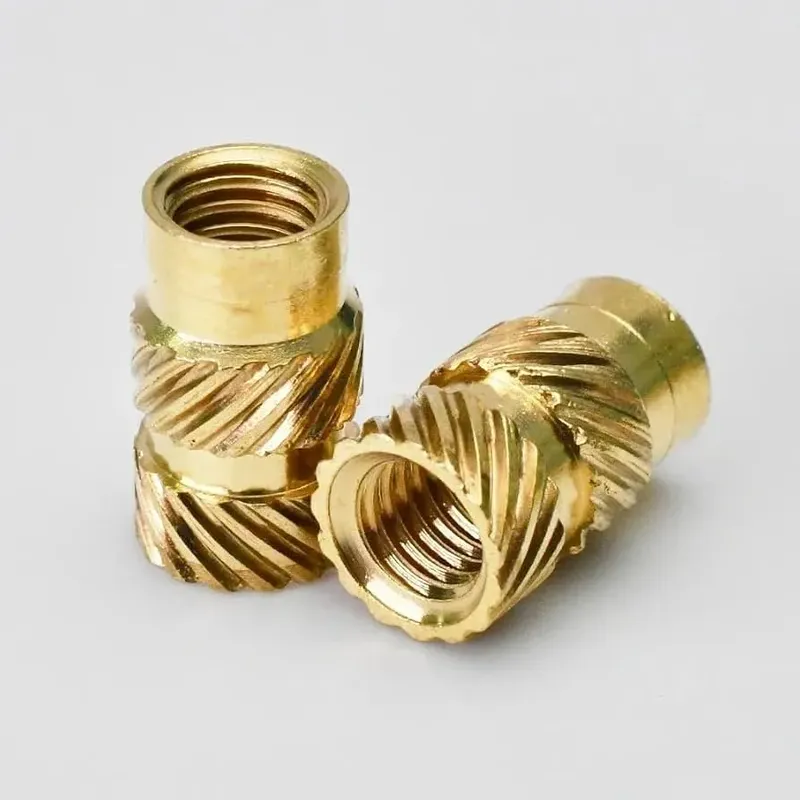 C3604 Brass Hot Melt Insert, Knurled Nut M3x8x4.5mm (5 pcs)