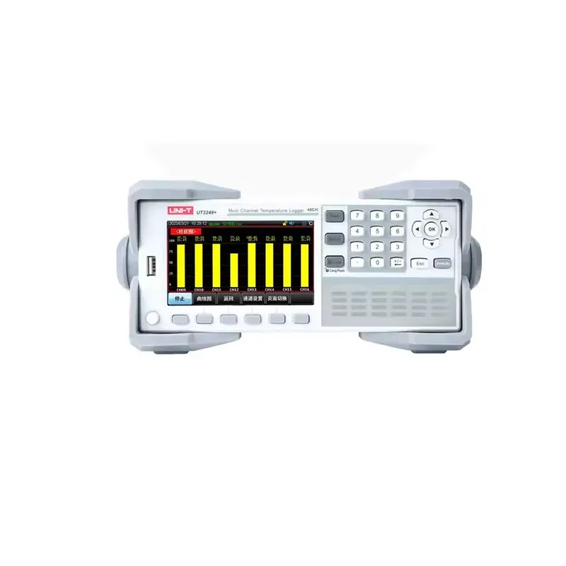 جهاز اختبار الحرارة UNI-T UT3248+ بـ 48 قناة وشاشة LCD