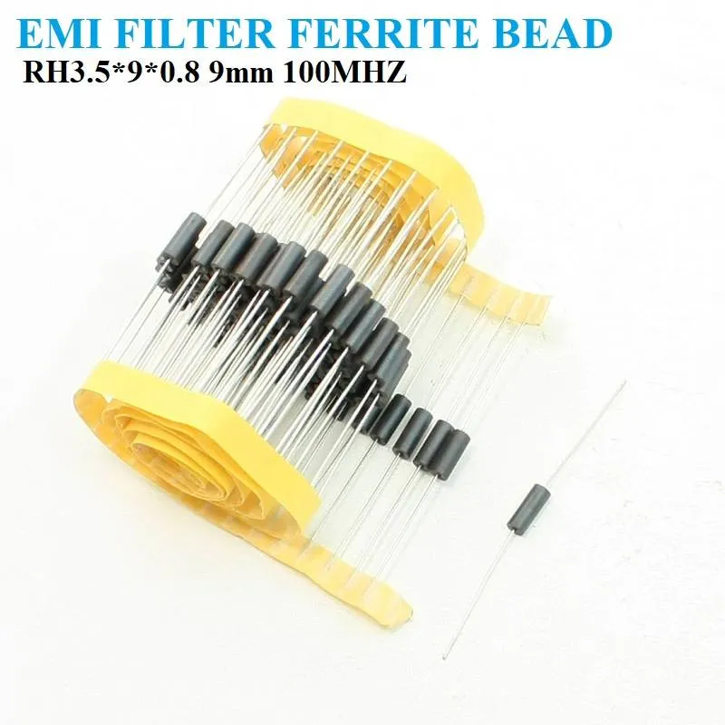 EMI RFI Axial Ferrite Bead Inductor 120Ω 3A (3.5×9 mm)