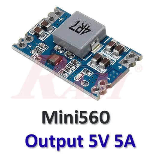 محول خفض DC-DC بخرج 5 فولت و5 أمبير MINI560 (دخل 5-20 فولت)