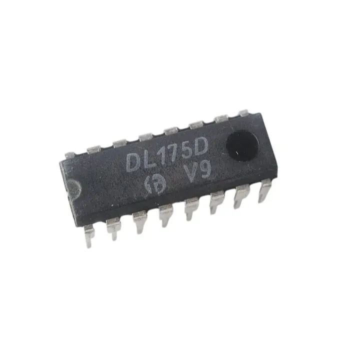 DL175D Quad D Flip-Flop with Reset, Positive-Edge Trigger, DIP-16